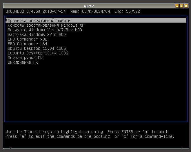 Как восстановить загрузчик Grub после установки Windows