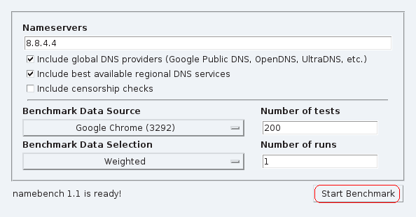 Увеличьте скорость интернета с помощью Namebench