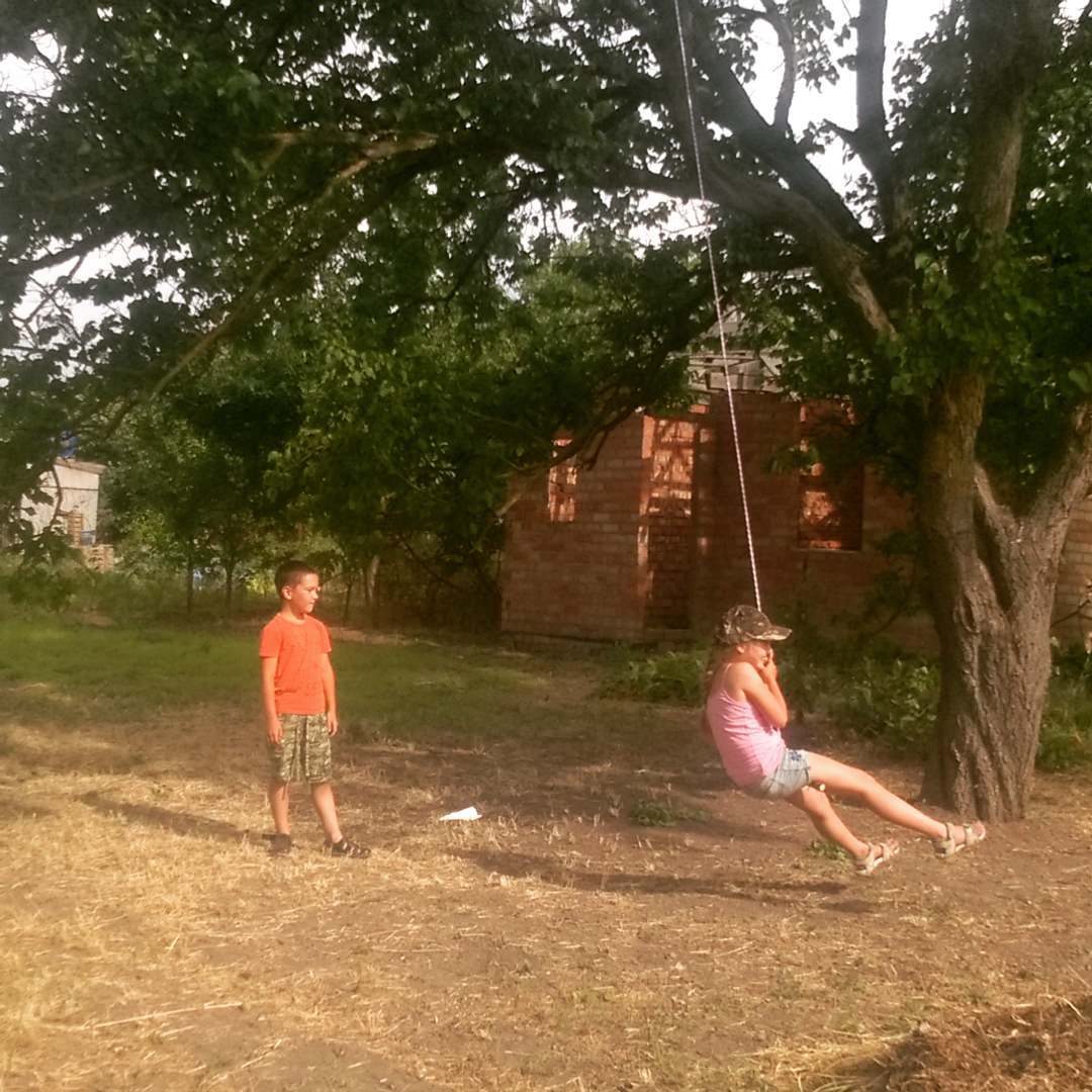 Сделал тарзанку на абрикосе :)