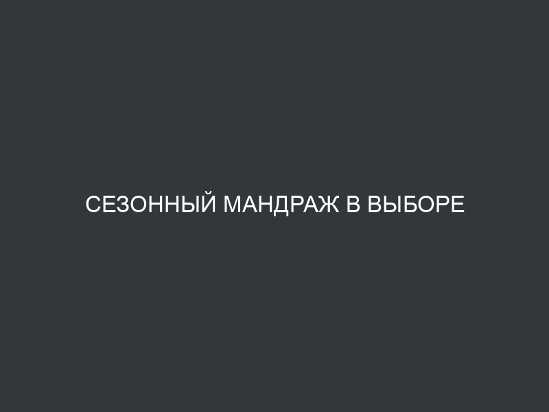 Сезонный мандраж в выборе очередной платформы для блога