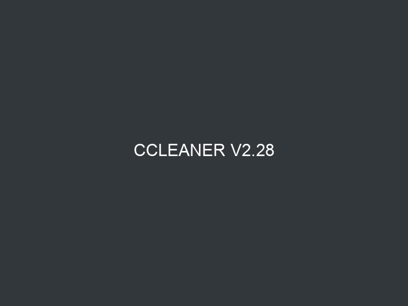 CCleaner v2.28