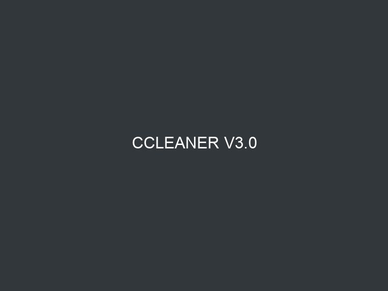 CCleaner v3.0